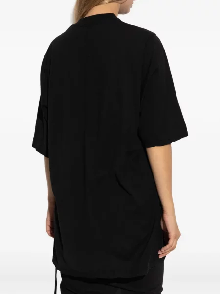 Къс топ Rick Owens Drkshdw с драперии черно