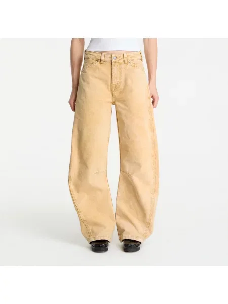 Kalhoty Dickies Imlay Low Waist Barrel Canvas Pant Beige béžové