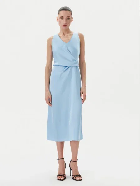 Rinascimento Rochie cocktail celest albastru