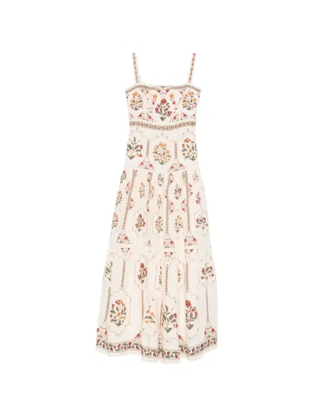 Rochie maxi Agua By Agua Bendita cu model floral de costum