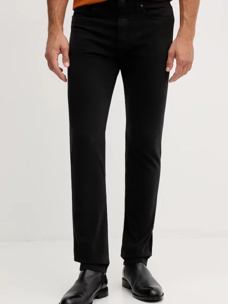 BOSS pantaloni mulată negru