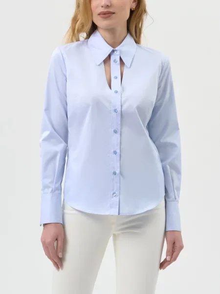 Рубашка Elisabetta Franchi голубая