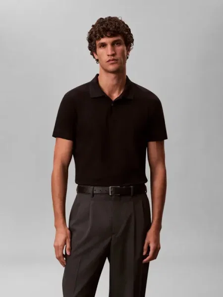 Calvin Klein Tricou polo negru