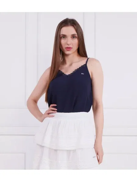 Top Tommy Jeans albastru