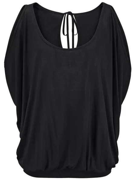 LASCANA Tricou Shirt' negru