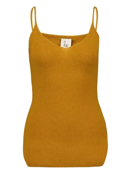 Top Paula tricotate galben