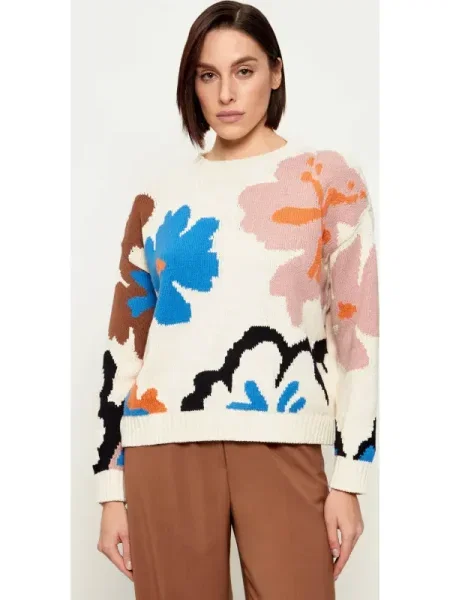 Weekend Max Mara Pulover CELEBRE crem / azur / roz pudră negru