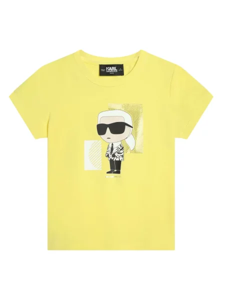 Koszulka dziecięca Karl Lagerfeld żółta