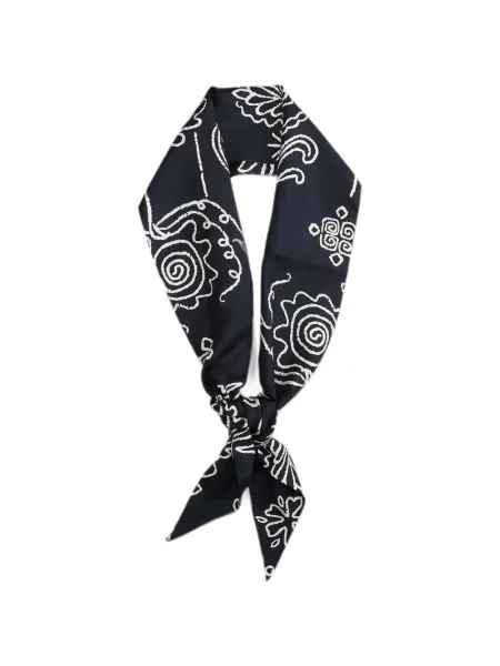 Fular Giorgio Armani cu broderie albastru