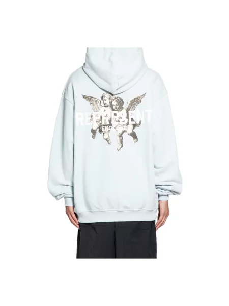 Bluza Represent z nadrukiem niebieska