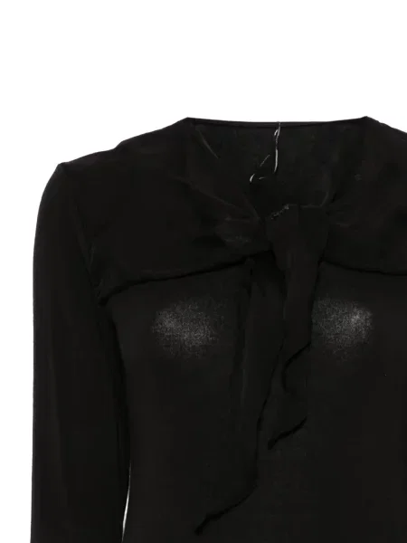Lung top Masnada cu funde negru