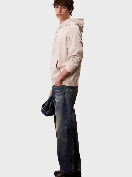 Махровая толстовка Calvin Klein Jeans бежевая