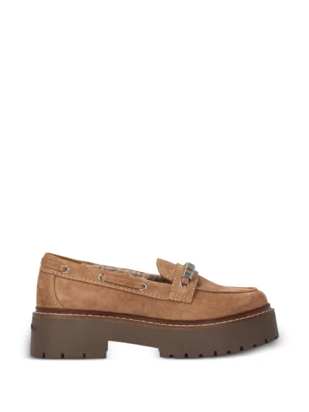 Semišové loafers Pinko s autogramem