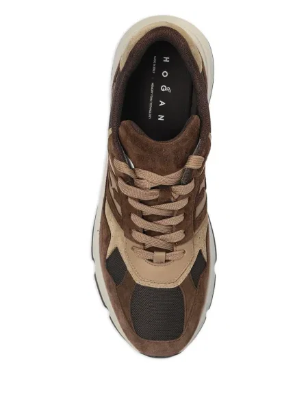 Sneakerși Hogan din piele de căprioară maro