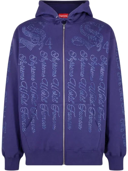 Hanorac cu glugă Supreme albastru