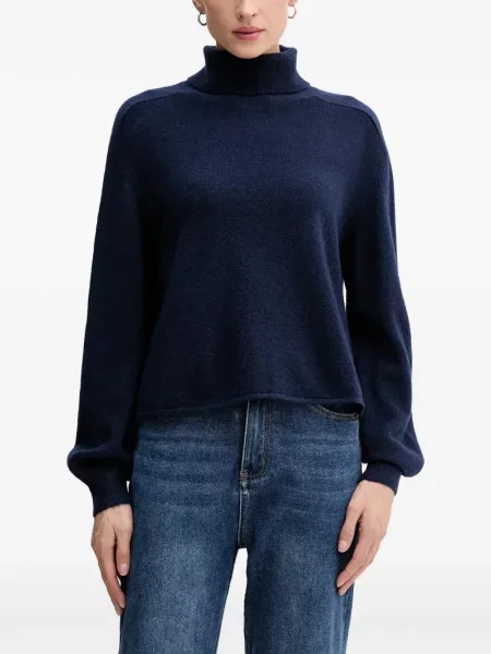 Lung pulover Benetton albastru