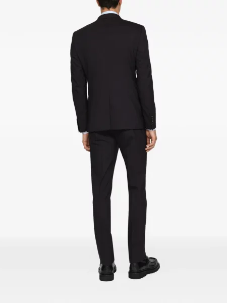 Vuneni odijelo Dolce & Gabbana na dvostruko kopčanje plava