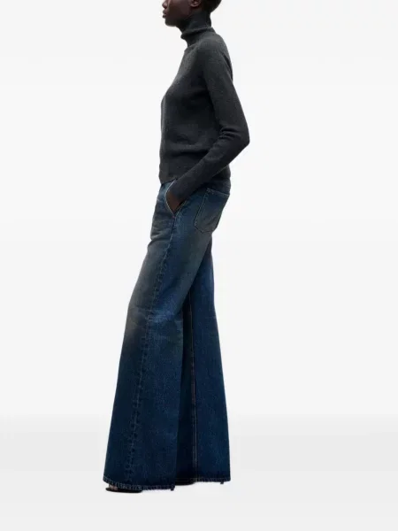 Blugi cu picior larg Victoria Beckham albastru