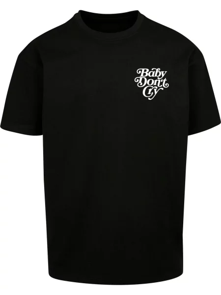 MT Upscale Tricou Baby Don´t Cry negru alb