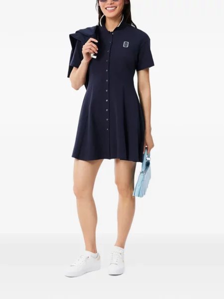 Rochie Lacoste evazată albastru