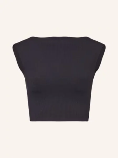 Zkrácené tričko Mymarini černé