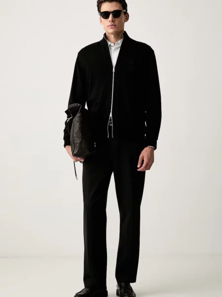 Calvin Klein sveter na pánsky vlnený čierna