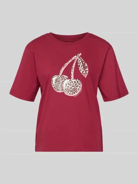 T-shirt z nadrukowanym motywem Marc Cain