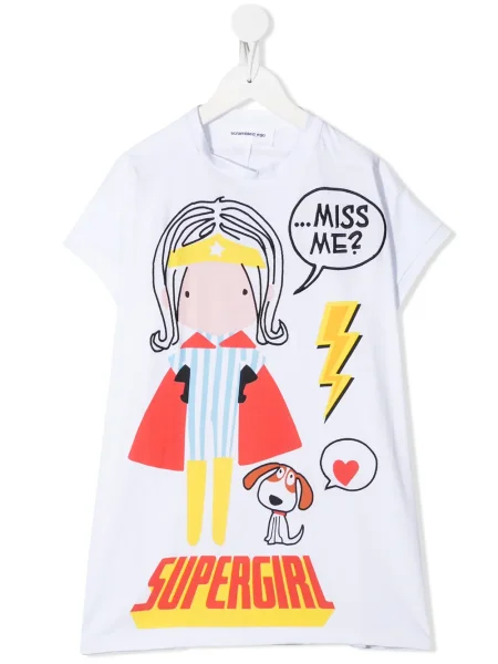 Tricou copii Scrambled_ego alb