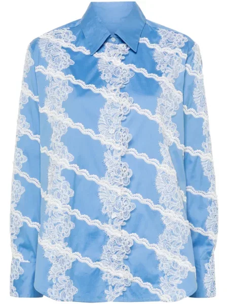 Cămașă Viktor & Rolf din dantelă albastru
