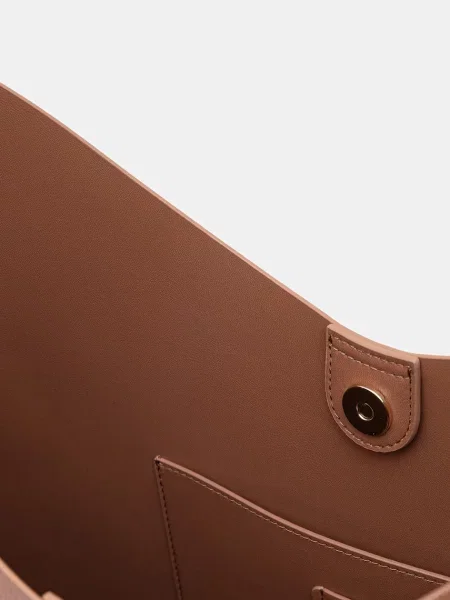 Műbőr shopper táska Dkny barna