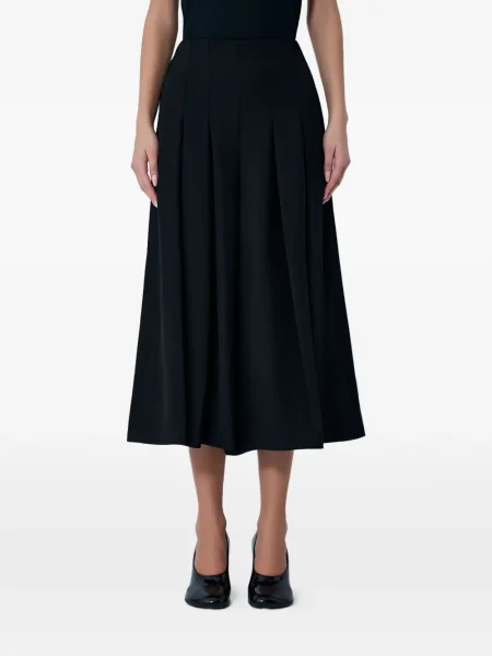 Spodnie Limi Feu plisowane o krotszym kroju czarne