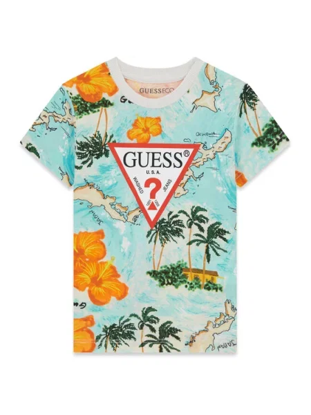 Guess T-Shirt Έγχρωμο Regular Fit