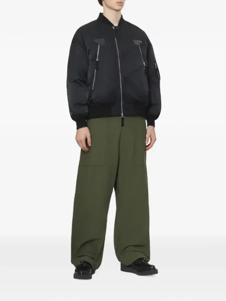 Cu centură pantaloni Comme Des Garçons Homme verde