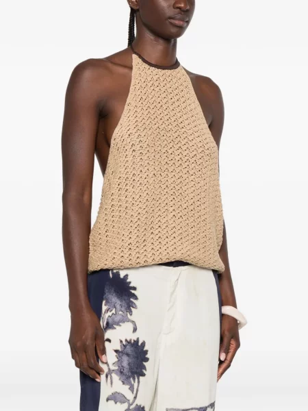 Top Sir cu gât halter