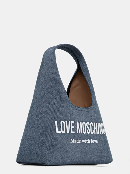 Love Moschino torebka jeansowa granatowa