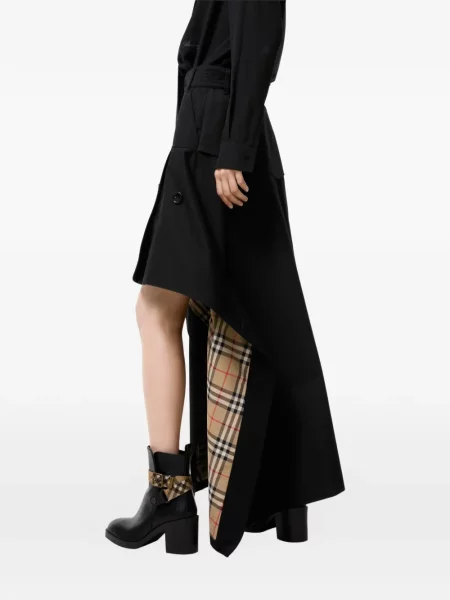 Fustă Burberry asimetrică negru