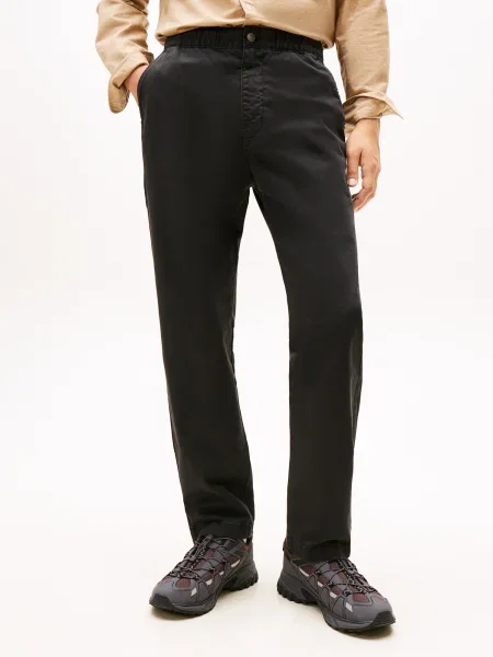 Tommy Jeans Pantaloni eleganți negru