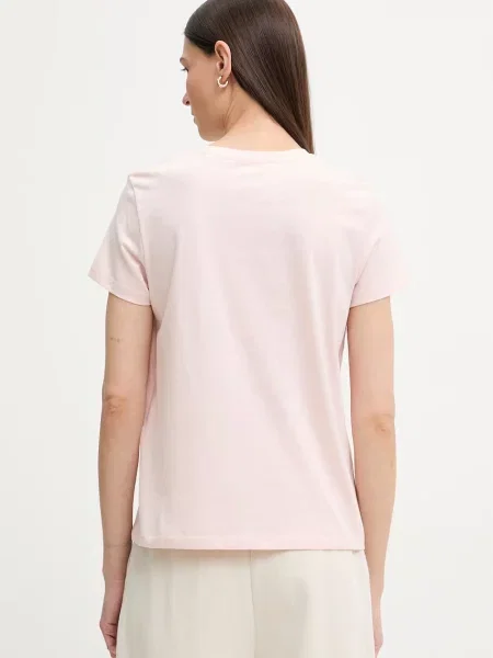 Koszulka z nadrukiem logo krój regular fit Levi's różowa