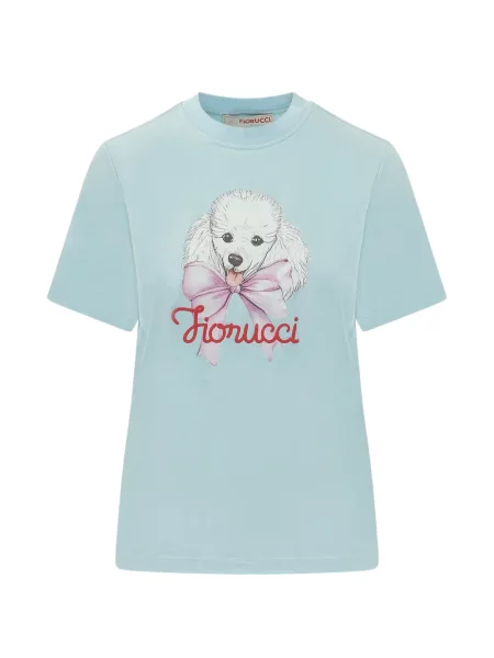 Tricou Fiorucci cu imagine albastru