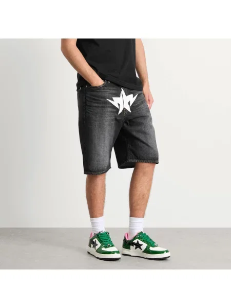 Szorty jeansowe A Bathing Ape® czarne