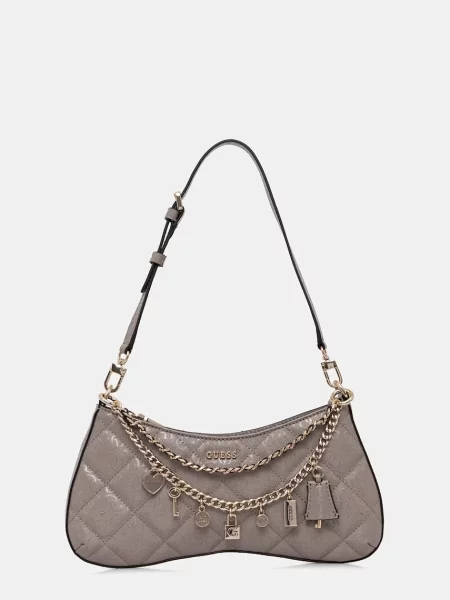 Guess torebka z imitacji skóry LIBBY beżowa