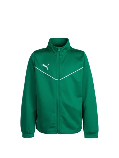 PUMA Geacă sport TeamRise verde alb