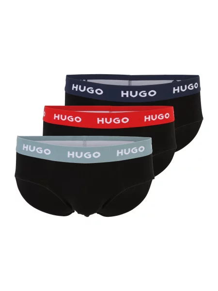 HUGO Spodnje hlačke mornarska / antracit / meta rdeča