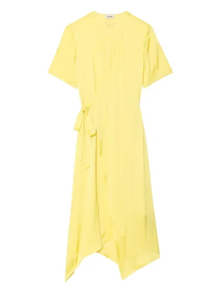 Rochie Zadig&voltaire din satin plic de costum galben