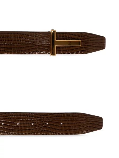 Reversibil curea Tom Ford cu imagine maro