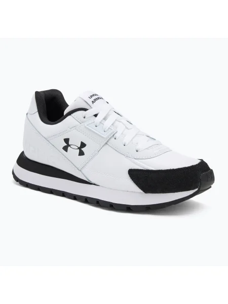 Pánske tréningové topánky Under Armour Essential Runner biela/čierna/čierna biela