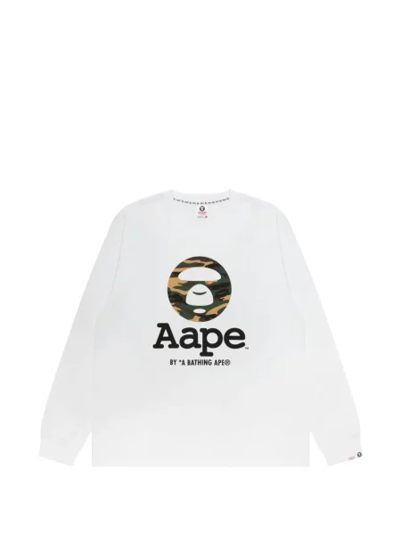 Tricou Aape By A Bathing Ape cu imagine alb