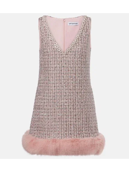 Sukienka Self-portrait różowa