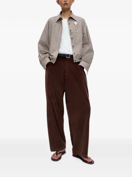 Pantaloni Cordera de catifea cord maro