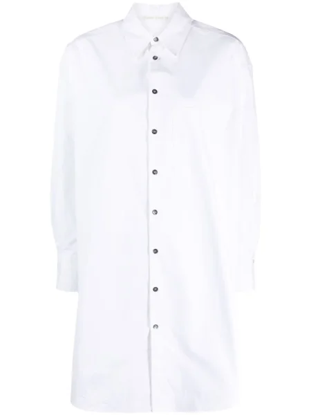 Rochie tip cămașă Palm Angels alb